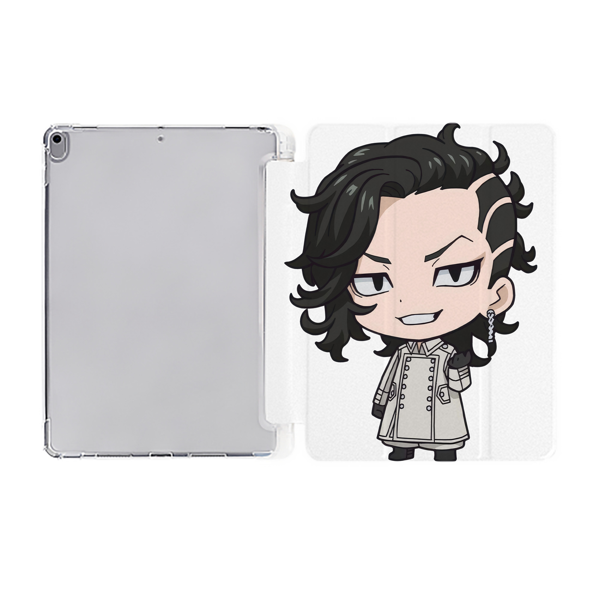 （画像用） 東京リベンジャーズ Tokyo Revengers IPad ケース ペン収納付き 三つ折りスタンド PUレザー×シリコン 対応機種9.5/10.5/10.9インチ